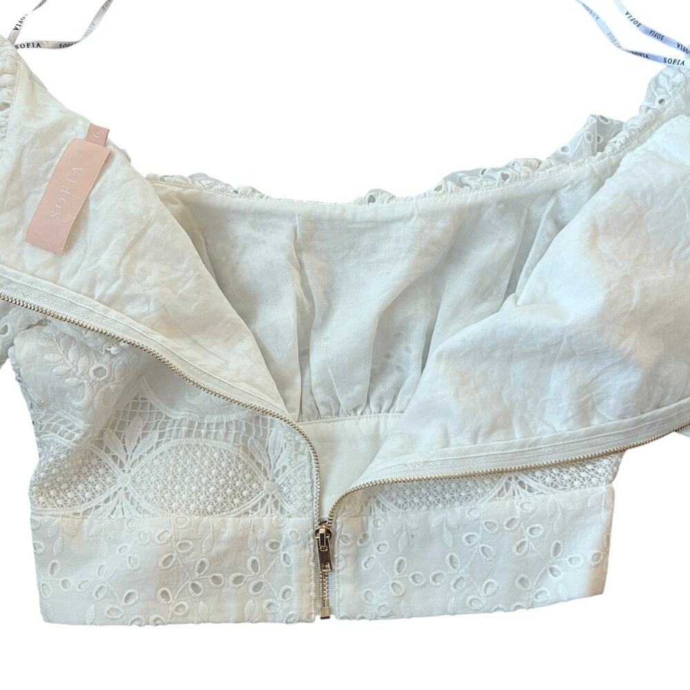 Sofia The Label Amore Lace Crop Top Size 6 - Picture 5 of 10